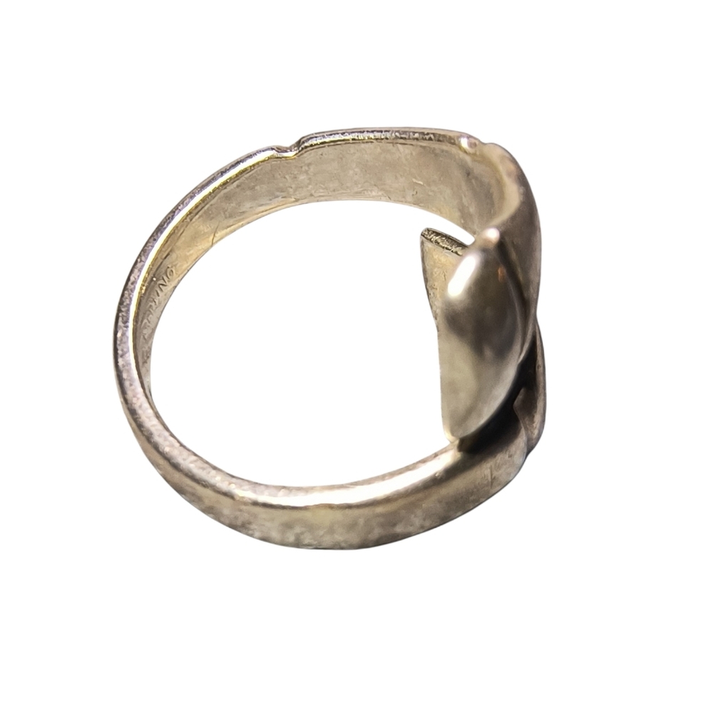 Sterling Silver Spoon Type Bypass Ring - image 7